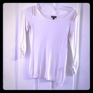 Express cream sweater